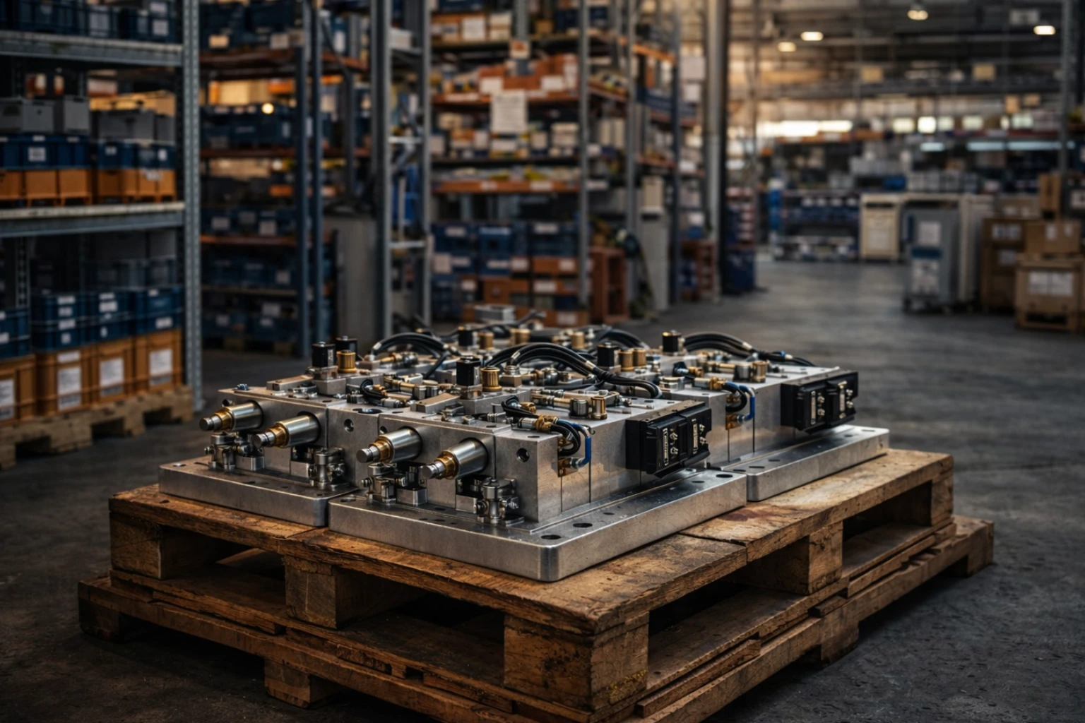 Industrielle Produktionsumgebung mit moderner Fertigungstechnik